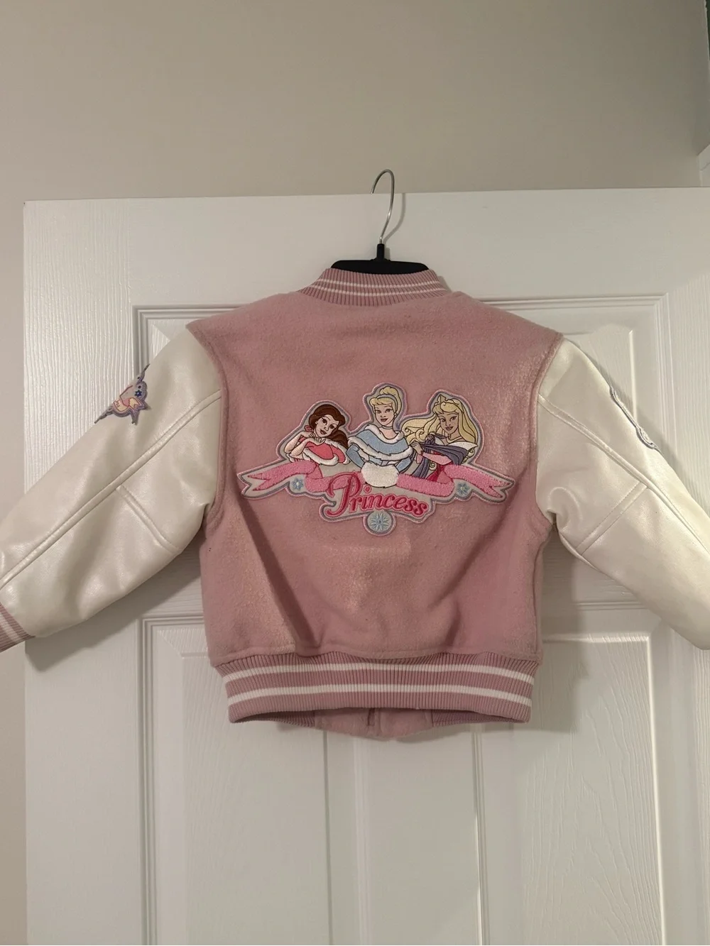 Disney Princess Girls Varsity Style Jacket Size XS 4/5